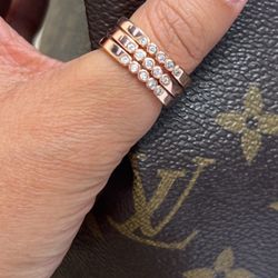 KATE SPADE Stackable ROSE GOLD RING SZ 6