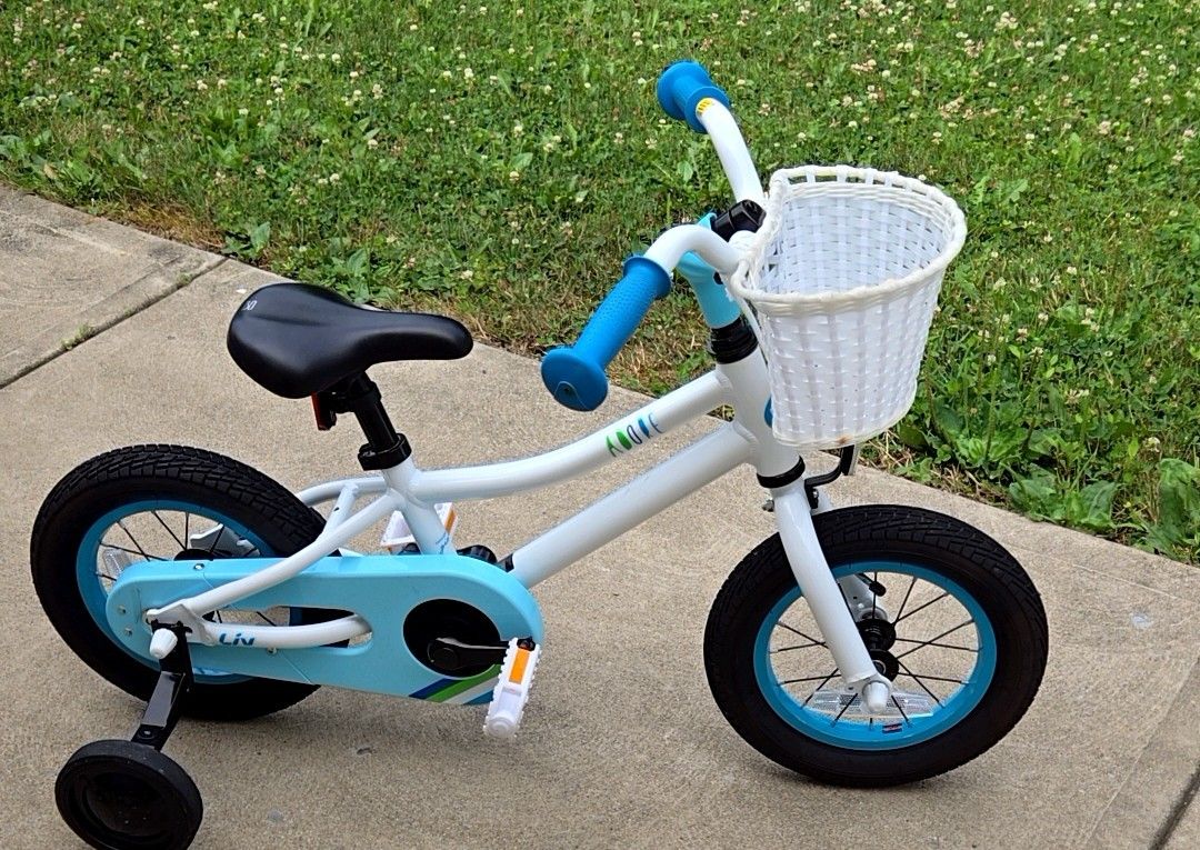 Giant Liv Adore 12" Girl's Bike With Basket &  Training Wheels 