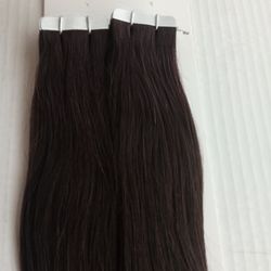 Tape In Hair Extensions New #2 Dark Brown - Get Length And Length 