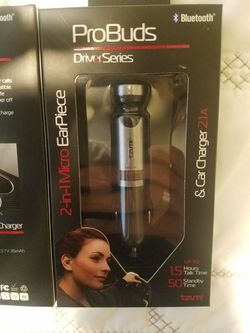 blue tooth 1 peace ear buds charge in car and usb can connet with any phone ..mp3 music