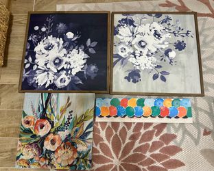 Floral paintings