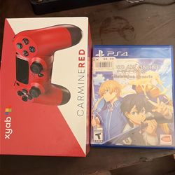 Wireless ps4 controller and game