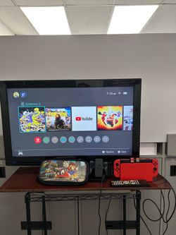 Nintendo switch OLED and 32 inch tv