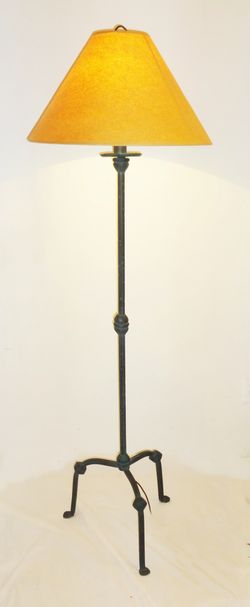 Mid Century Vintage 1970-80's USA Made Custom Limited Number Copper Patina Finish Floor Lamp