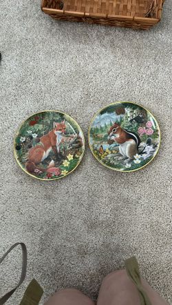 Woodland Creatures Decorative Plates
