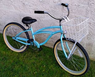 Women's Firmstrong 24" Beach Cruiser bike bicicleta basket
