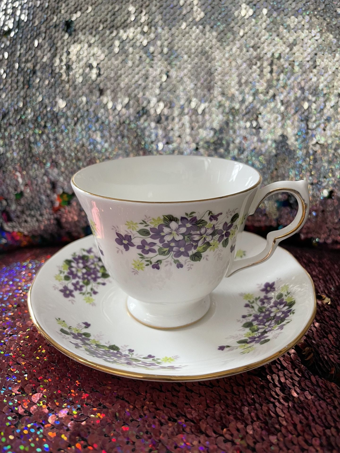 Queen Anne Cup And Saucer  Bone China 