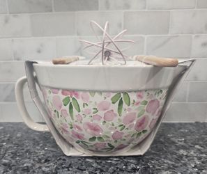 Flower Mixing Bowl & Utensils
