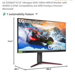 32” LG ultra gear Gaming Monitor 