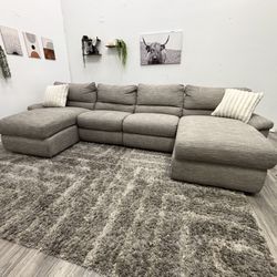 Grey Sectional Couch - Free Delivery 