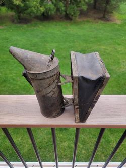Antique A.I. Root Bee Smoker - Medina Ohio - Rustic Decor