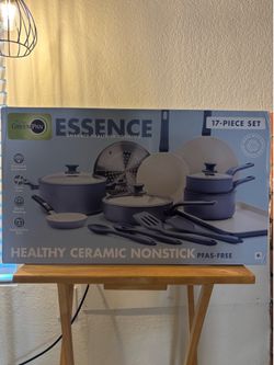 GreenPan Essence 17-Piece Ceramic Nonstick Cookware