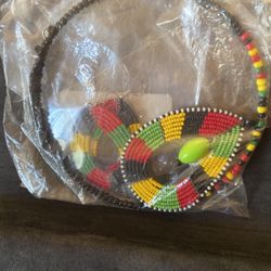 Pan African Choker & Necklace Set