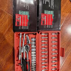 6-5 Egofine 46 Pieces 1/4 inch Drive Socket Ratchet Wrench Set, with Bit Socket Set Metric and Extension