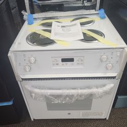 27 in. 4 Burner Element Drop-ln
Electric Range with Self-Cleaning
Oven in White