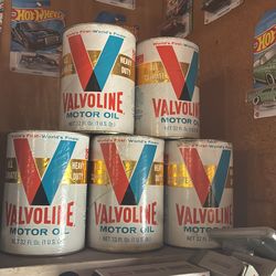 Vintage oil cans