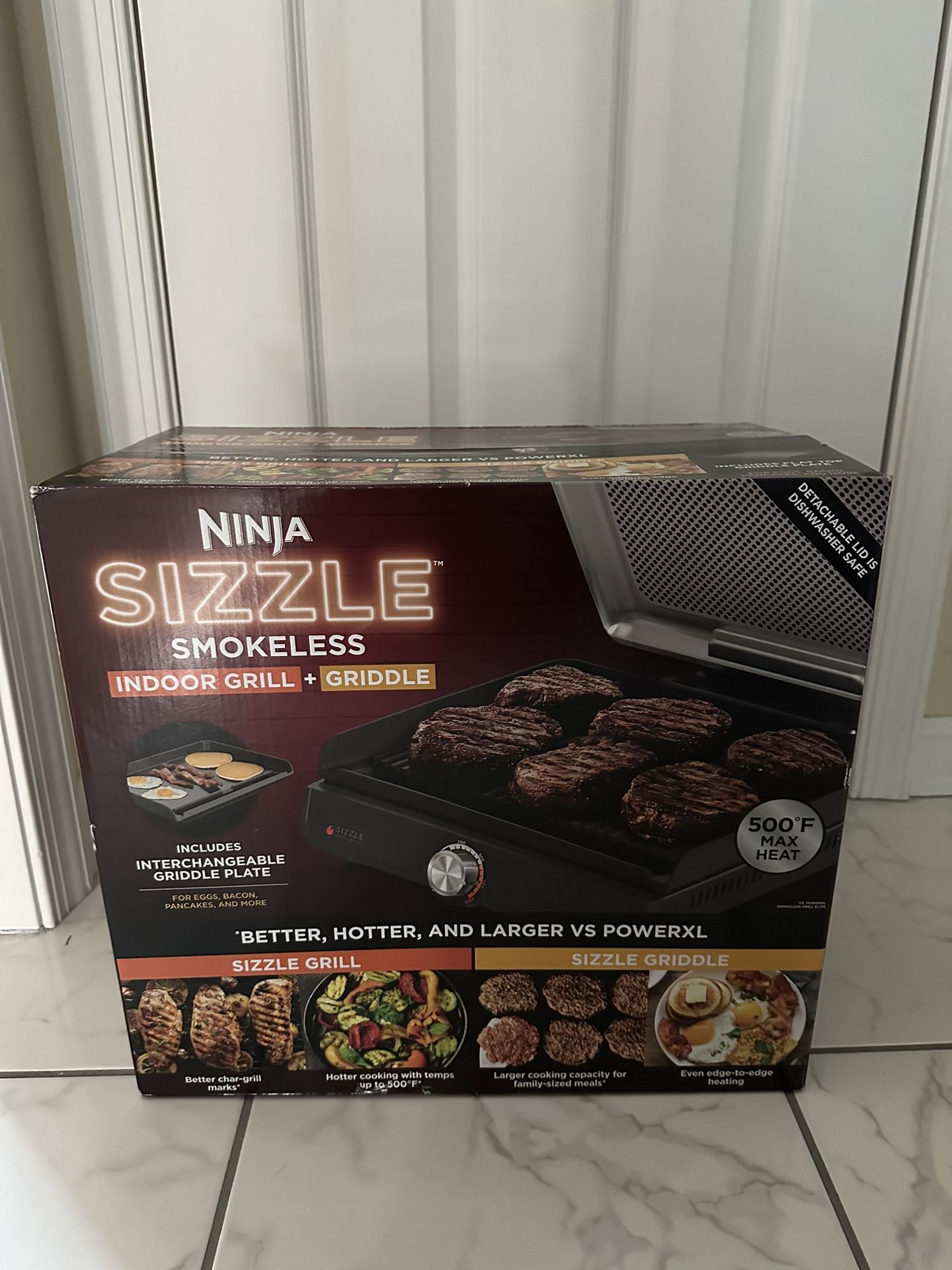 Ninja Sizzle Smokeless Indoor Grill/Griddle Originally Purchased For $170 - BRAND NEW