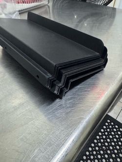 40 Black Metal Retail Display Shelves