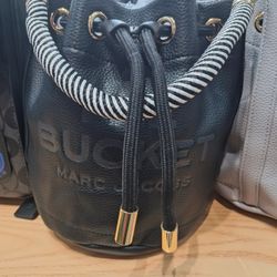 Marc Jacob's Leather Pull String CrossBody Handle Bag