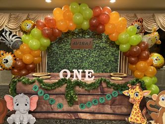 Jungle safari theme party decoration