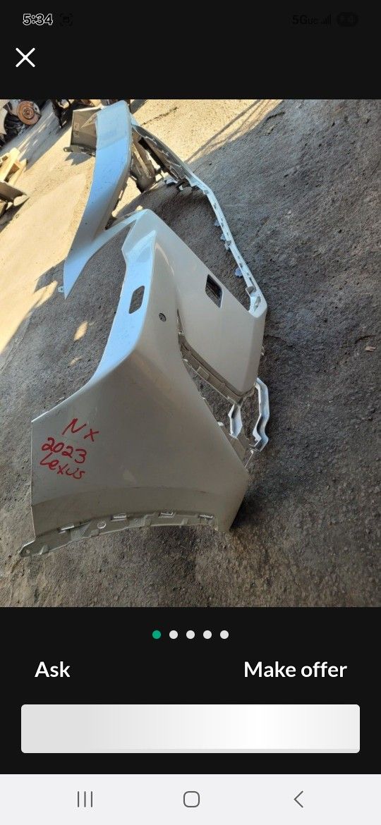 2023-2024 Lexus Nx350 Nx250 Front Bumper Cover