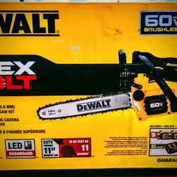 DEWALT [FLEXVOLT] 60V MAX CHAINSAW KIT [ 35CC ]  [ FLEXVOLT ] [ 60v ]

[ *2* - 9 Ah Batteries ]  [ 6 AMP FAST CHARGER ]  NEW!!