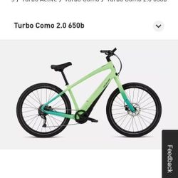 SPECIALIZED COMO EBIKE XL 29 In  Like New