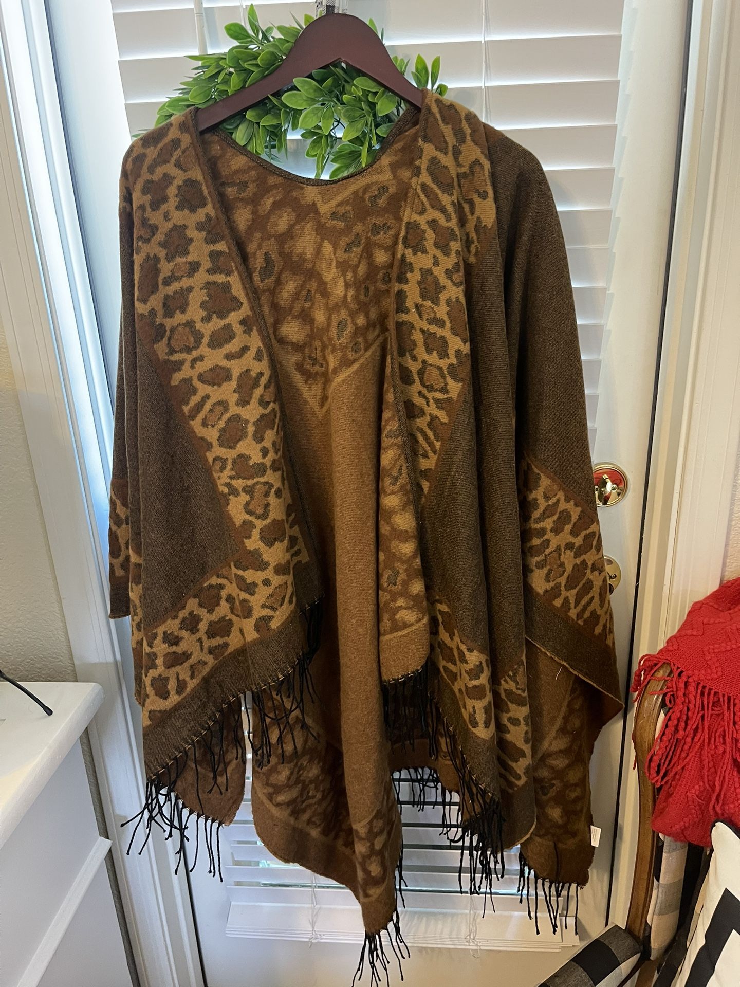 Leopard Poncho