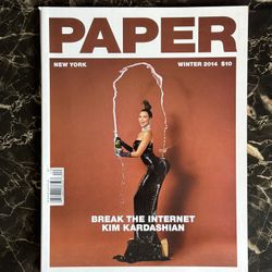 Infamous Paper Magazine 2014 Kim Kardashian Break The Internet