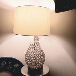 Posh Crystal Bead Table Lamp 