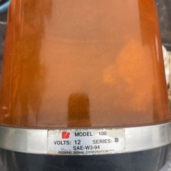  Federal Signals Orange Lens & Base