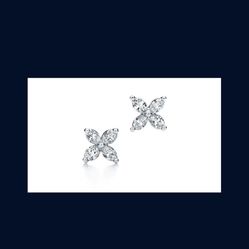 Tiffany Co Victoria Marquise Diamonds Earrings 