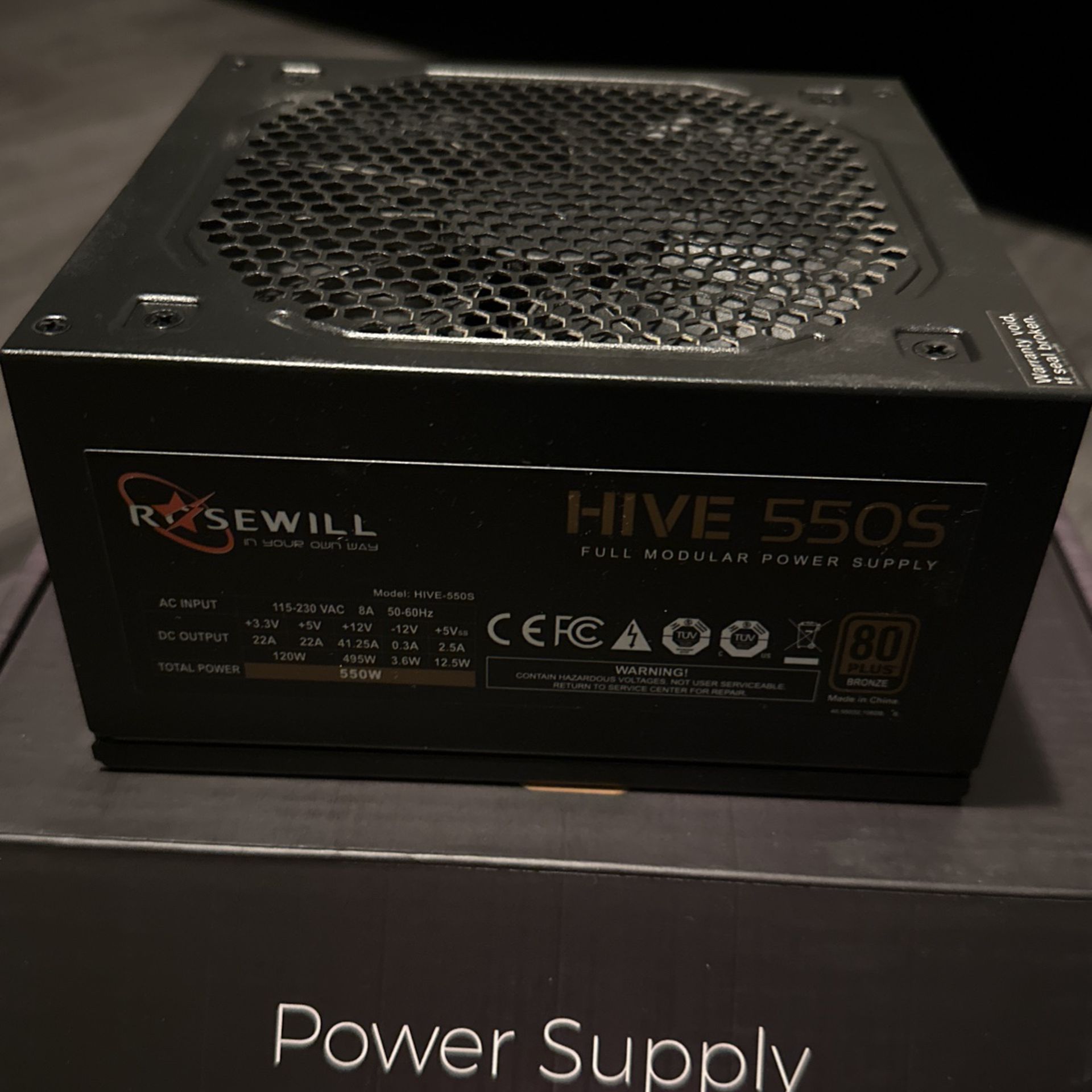 Rosewill 550w Power Supply