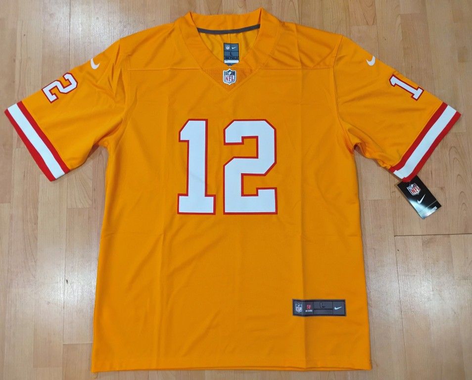 Tom Brady Orange Creamsical Tampa Bay Buccaneers Jersey 