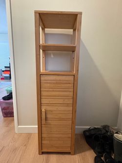 Bamboo storage shelf