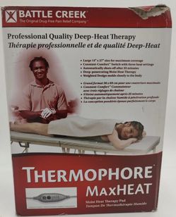 NEW Battle Creek Thermophore MaxHEAT Moist Heat Therapy Pad – Open Box