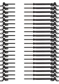 20 1/8" Black Cable Railing T316 Stainless Steel Swage Turnbuckle Hardware Kit