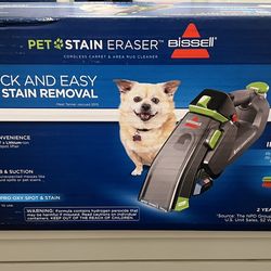 New In Box Pet Stain Eraser Handheld Carpet Shampooer