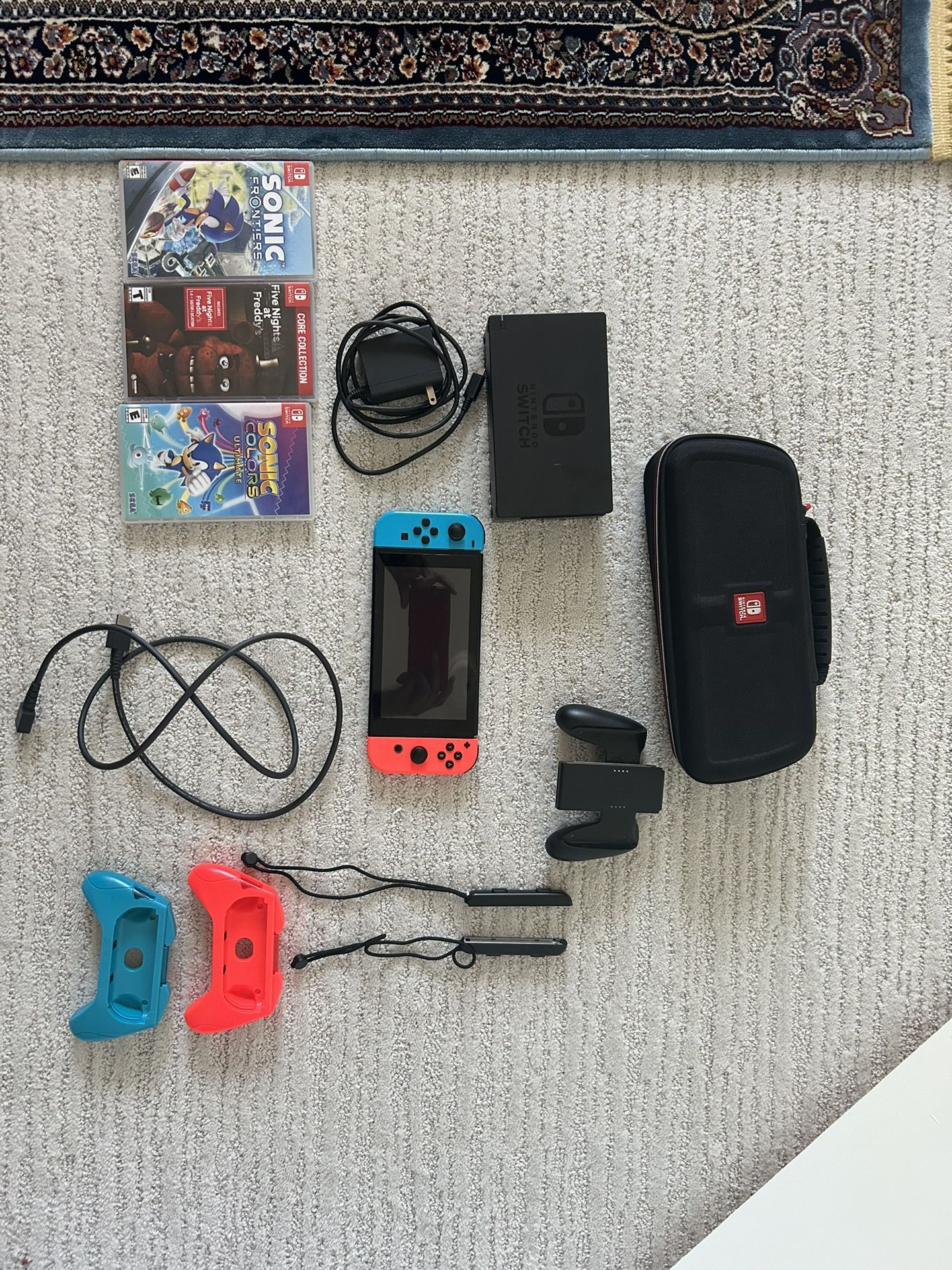 Nintendo Switch W Accessories And Case And Games