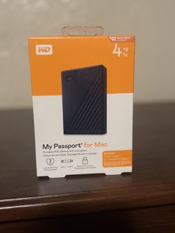 Western Digital 4 TB Hard Drive For Mac 