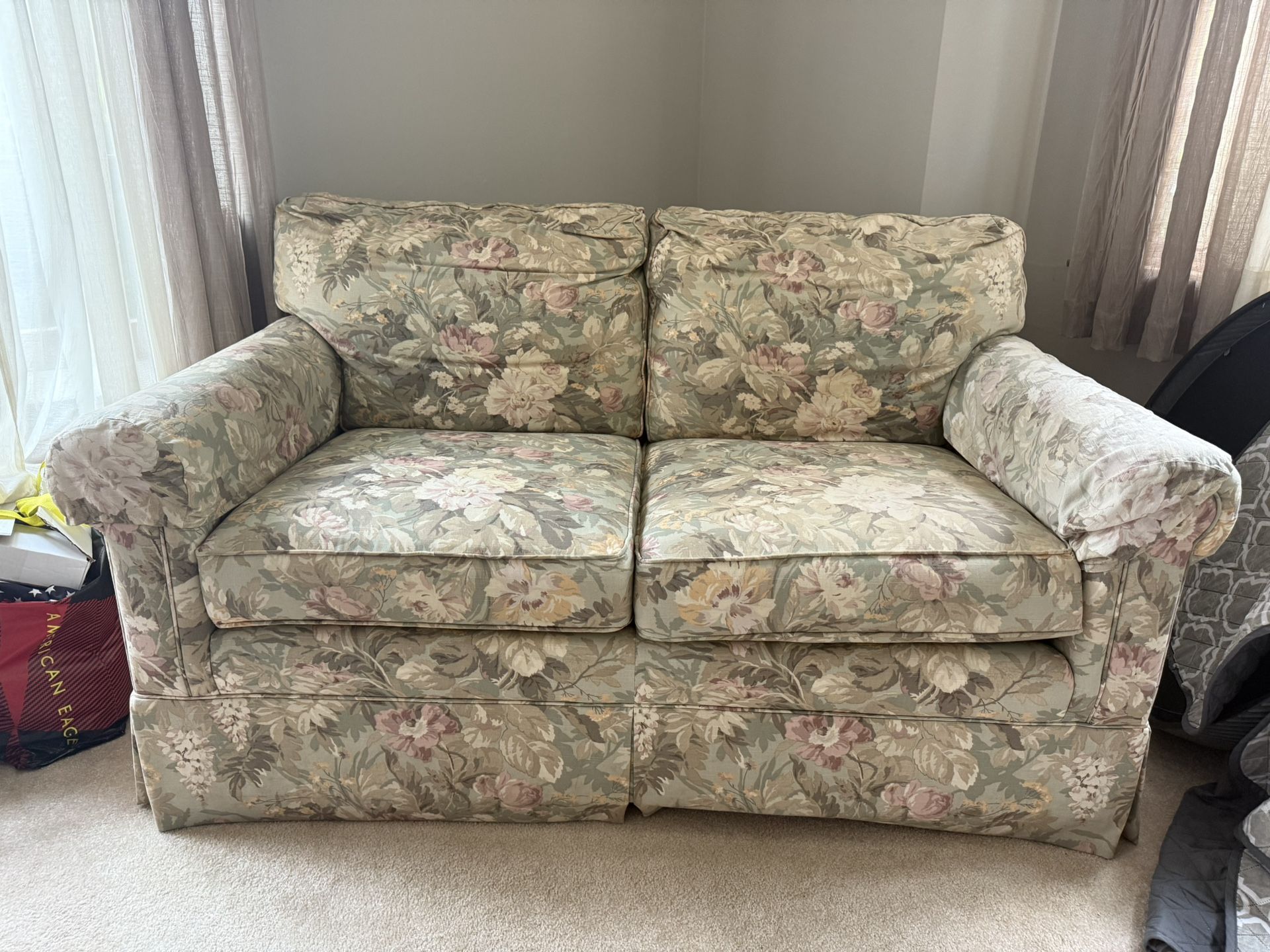 Vintage Ethan Adams Love Seat/Full Couch 