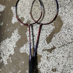 2 used Badminton Rackets