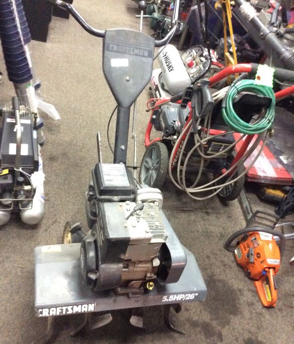 Craftsman Rototiller 5.5 hp 26 inch walk behind Rototiller inventory