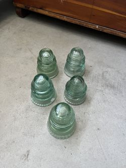 Teal McLaughlin Power Insulators (READ DESCRIPTION)