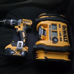 Dewalt 20vmax XR with 5ah 20v Xr Battery And Dewalt Air Machine With Battery No Charger