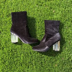 Velvet Boot Heels