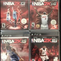 NBA 2K13,14,15,16 (PS3, Sony PlayStation 3, 2K Sports ) CIB Tested/Working!