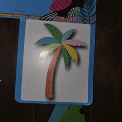 Tropical party wall decorations