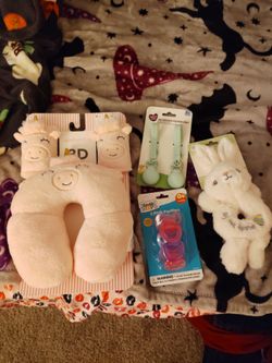 Baby Bundle – Neck Pillow, Pacifiers, Clips & Toy