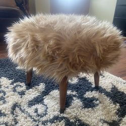 Mid Century Round Foot Stool